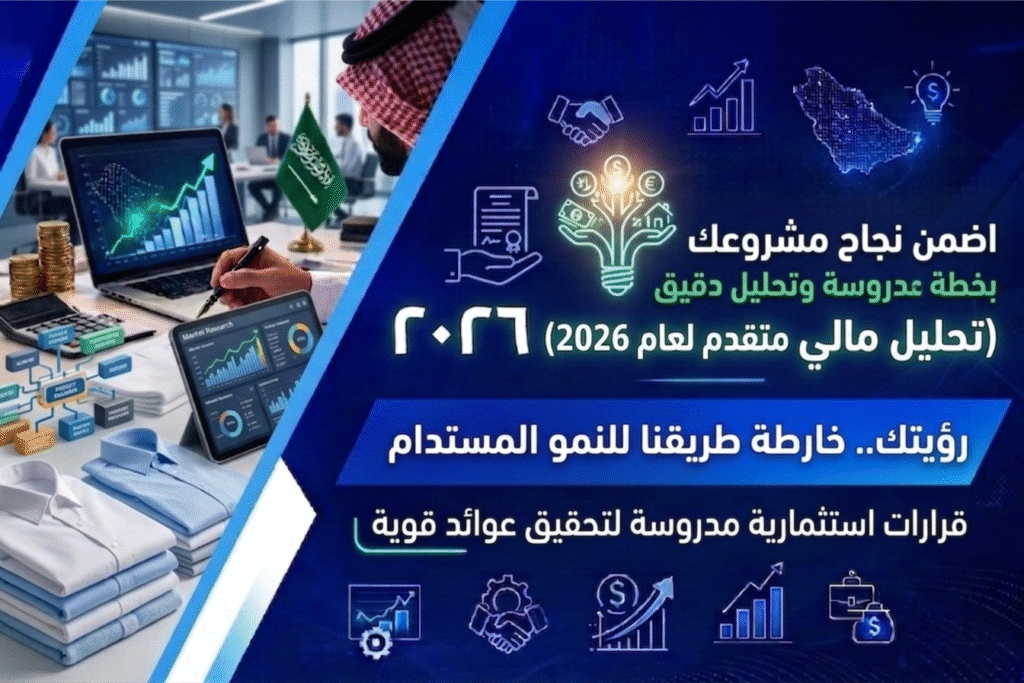 مكتب دراسة جدوى في السعودية: اضمن نجاح مشروعك بخطة مدروسة وتحليل دقيق