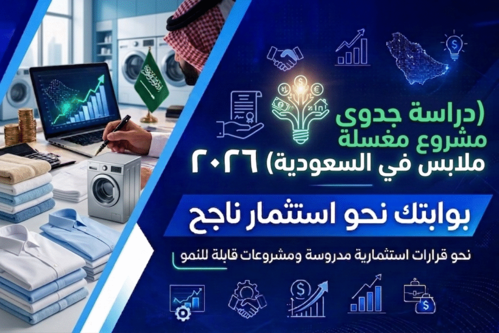 دراسة جدوى مشروع مغسلة ملابس في السعودية: مشروع مربح بعائد ثابت وخطة تشغيل ناجحة