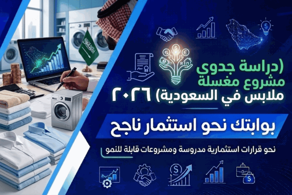 دراسة جدوى مشروع مغسلة ملابس في السعودية: مشروع مربح بعائد ثابت وخطة تشغيل ناجحة