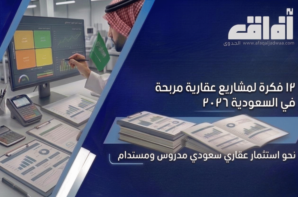 12 فكرة لمشاريع عقارية مربحة في السعودية 2026: استثمر بذكاء وابدأ مشروعك الآن