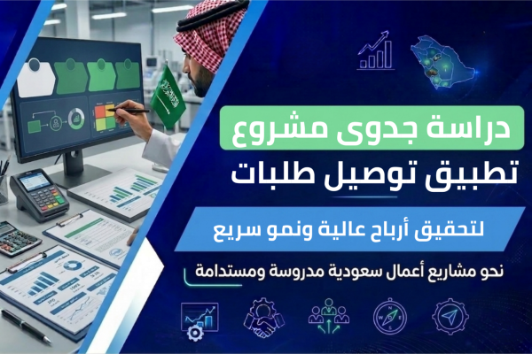 ابدأ الآن: دراسة جدوى مشروع تطبيق توصيل طلبات لتحقيق أرباح عالية ونمو سريع