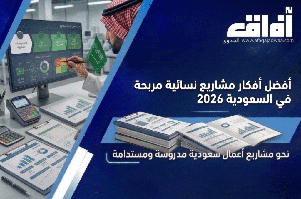 أفضل أفكار مشاريع نسائية مربحة في السعودية 2026 | فرص ذهبية لبدء مشروع ناجح