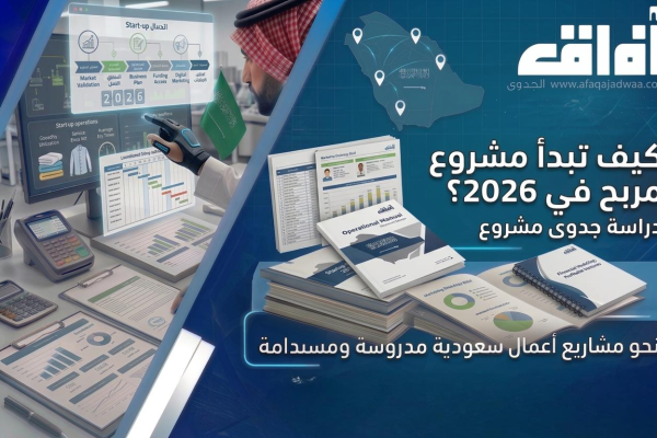 كيف تبدأ مشروع مربح في 2026؟ (دراسة جدوى + تمويل + إدارة)