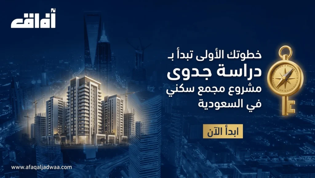 من الفكرة إلى التشغيل المربح: خطوتك الأولى تبدأ بـ دراسة جدوى مشروع مجمع سكني في السعودية