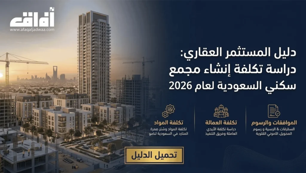 دليل المستثمر العقاري: تكلفة إنشاء مجمع سكني في السعودية لعام 2026