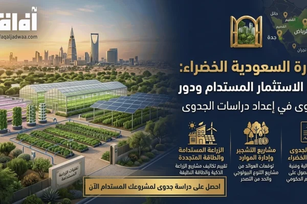 مبادرة السعودية الخضراء: فرص الاستثمار المستدام ودور آفاق الجدوى في إعداد دراسات الجدوى