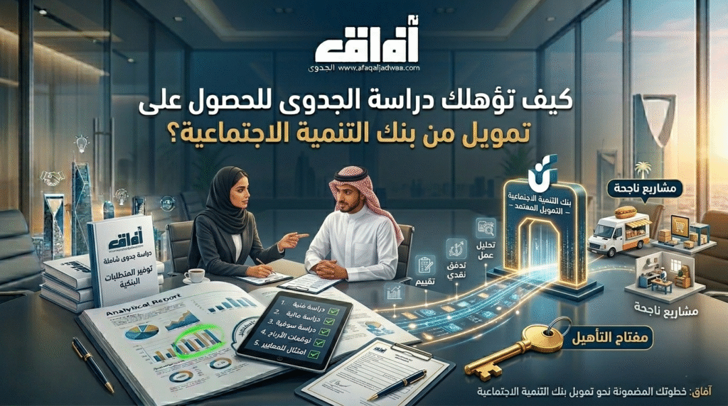 كيف تؤهلك دراسة الجدوى للحصول على تمويل من بنك التنمية الاجتماعية؟ 