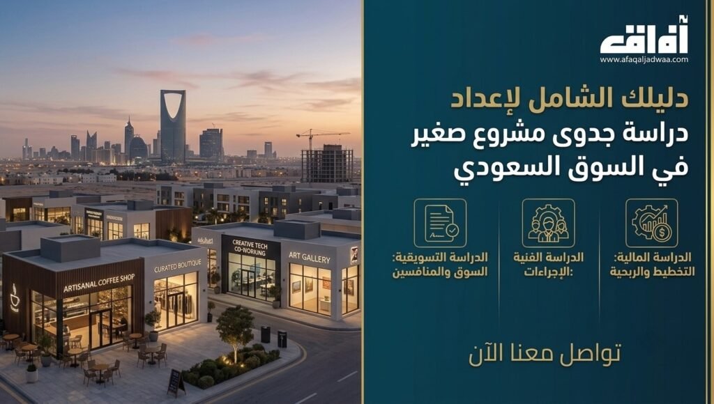 دليلك الشامل لإعداد دراسة جدوى مشروع صغير في السوق السعودي 