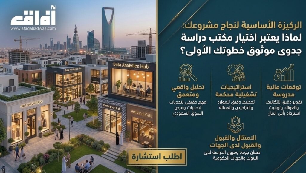 الركيزة الأساسية لنجاح مشروعك: لماذا يعتبر اختيار مكتب دراسة جدوى موثوق خطوتك الأولى؟