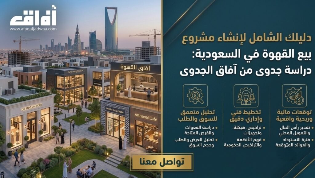 دليلك الشامل لإنشاء مشروع بيع القهوة في السعودية | دراسة جدوى من آفاق الجدوى