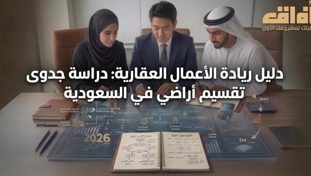 دليل ريادة الأعمال العقارية: دراسة جدوى مشروع تقسيم أراضي في السعودية