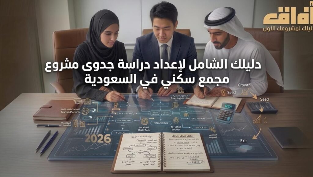دليلك الشامل لإعداد دراسة جدوى مشروع مجمع سكني في السعودية