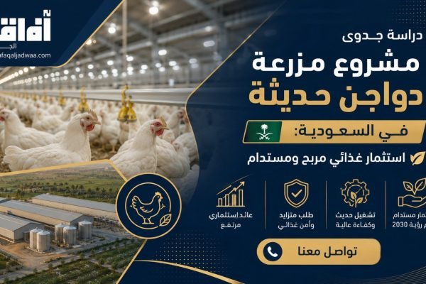 دراسة جدوى مشروع مزرعة دواجن حديثة في السعودية: استثمار غذائي مربح ومستدام