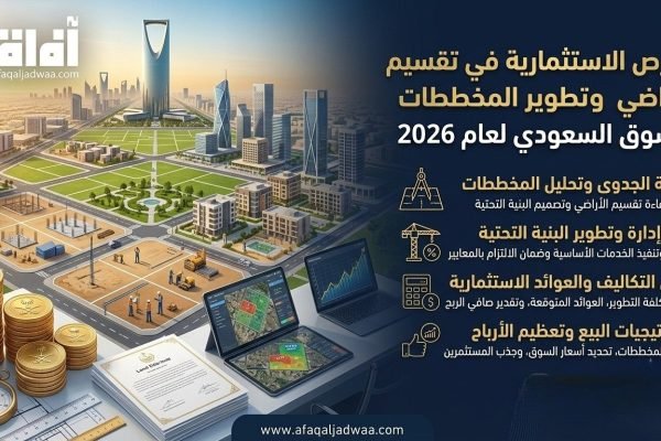 الفرص الاستثمارية في تقسيم الأراضي وتطوير المخططات بالسوق السعودي